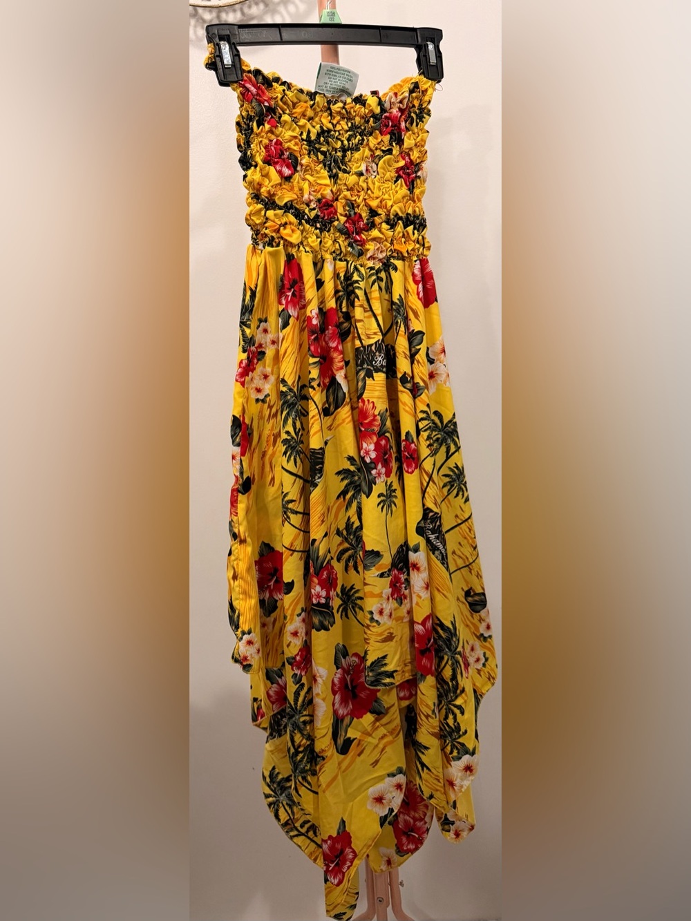 Banana Bay Yellow Floral A-Line Maxi Dress